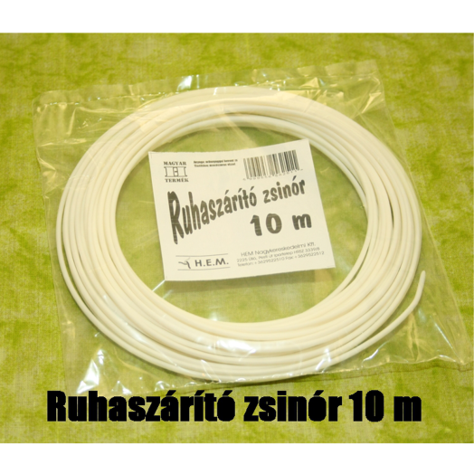 RUHASZÁRÍTÓ ZSINÓR PP 10M
