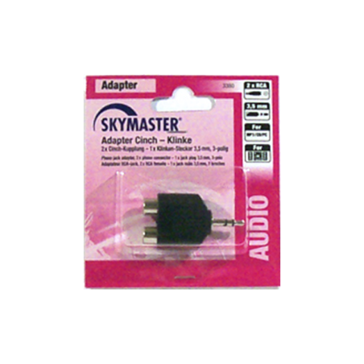ÁTALAKÍTÓ 2XRCA-JACK 3,5MM STEREO