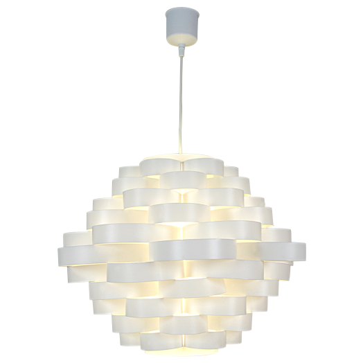 FÜGGESZTÉK FEHÉR M:40CM             ÁTM:55 CM, 1*E27 6