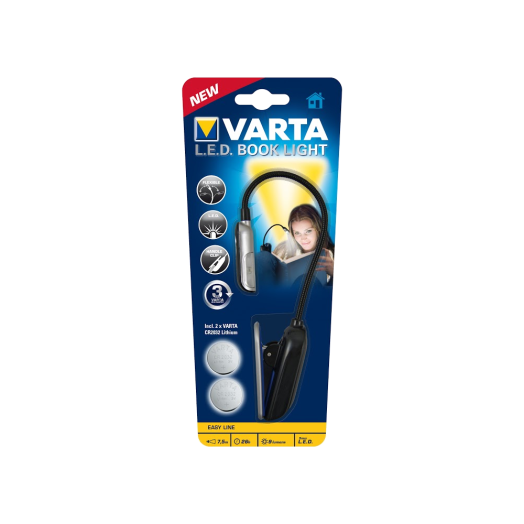 VARTA LED BOOK LIGHT ELEMLÁMPA      2 CR2032