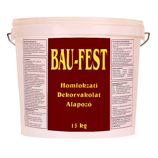 BAU-FEST HOMLOKZATI DEKORVAKOLAT 15KG FEHÉR, DÖRZS STRUKTÚRA