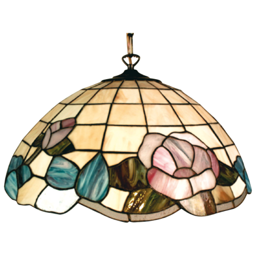 TIFFANY FÜGGESZTÉK LÁMPA, D:50CM    3*60W, E27