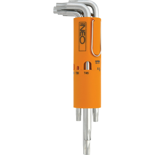 HOSSZÚ TORX KÉSZLET TARTÓVAL 09-514