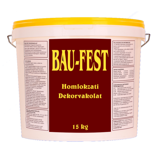 BAU-FEST HOMLOKZATI DEKORVAKOLAT˝10 15KG, 1,5MM DÖRZS STRUKTÚRA *KAP*