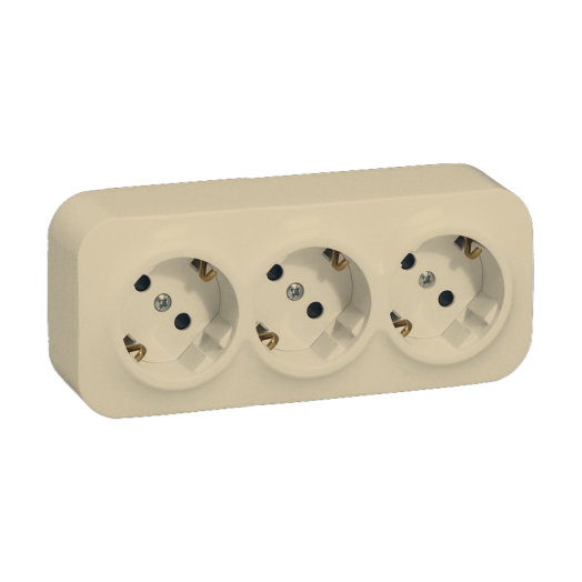 FORIX IP20, FK 3X2P+F ALJZAT 16A GYERMEKVÉDŐS BÉZS