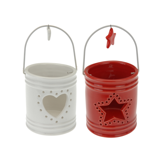 TEAMÉCSESTARTÓ 7X8CM TÖBBFÉLE PORCELÁN KARÁCSONY 2014