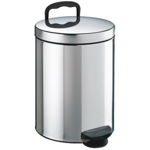 PEDÁLOS SZEMETES 5L, INOX MŰANYAG KIVEHETŐ BETÉTTEL *R:253163