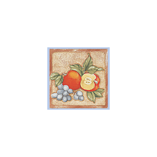 PROVANCE KONYHADEKOR T7 10X10CM ALMA+SZŐLŐ, MATT *164623*