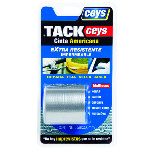 RAGASZTÓSZALAG TACKEYS 5M X 50MM    EZÜST CEYS