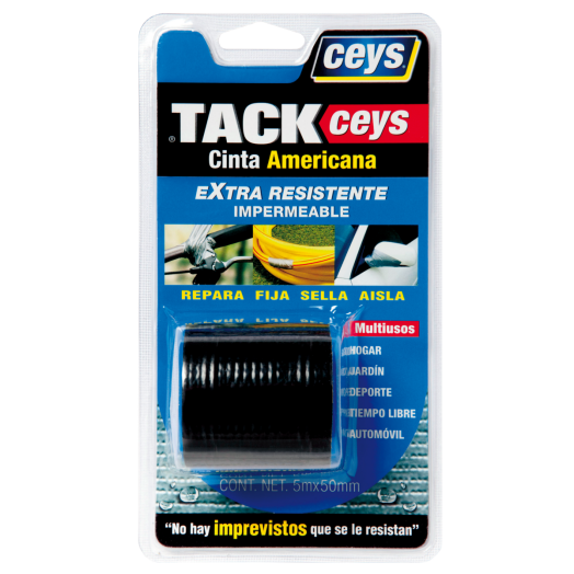 RAGASZTÓSZALAG TACKEYS 5M X 50MM    FEKETE CEYS