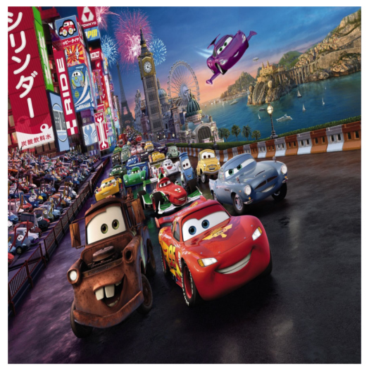 DISNEY CARS RACE FOTÓTAPÉTA 254X184CM