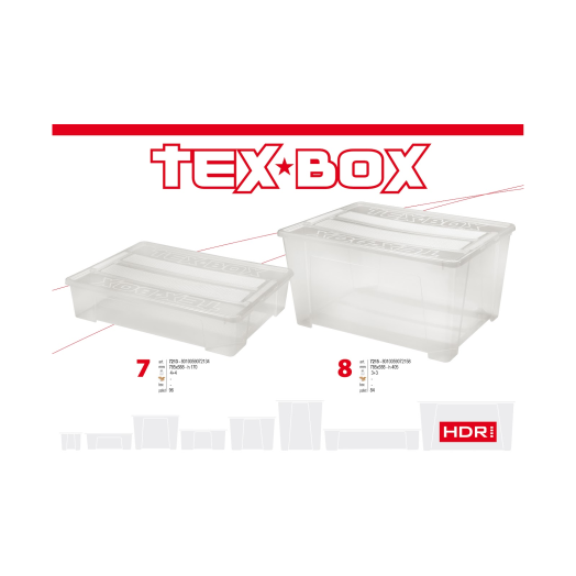 TEX BOX TÁROLÓDOBOZ 78,5X58,8X17CM  TETŐVEL