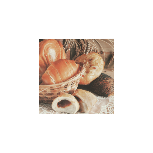 *CARNEVAL DEKORCSEMPE 20X20CM CROISSANT *KAP*