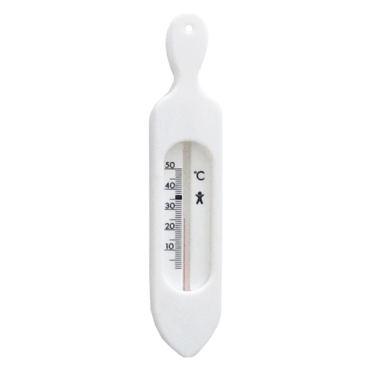 FÜRDŐ HŐMÉRŐ HEGYES 19,5CM FEHÉR, ALKOHOL SZÁLAS (ZLS113)