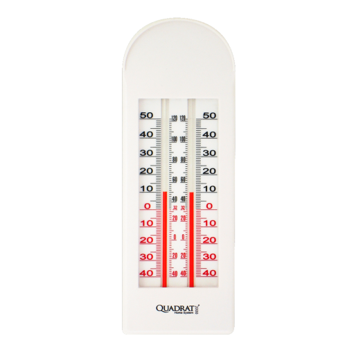 HŐMÉRŐ MŰANYAG KEREK 21CM           FEHÉR, 2-ALKOHOL SZÁLAS (ZL-120)