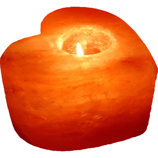 SÓKRISTÁLY MÉCSES SZÍV ALAKÚ