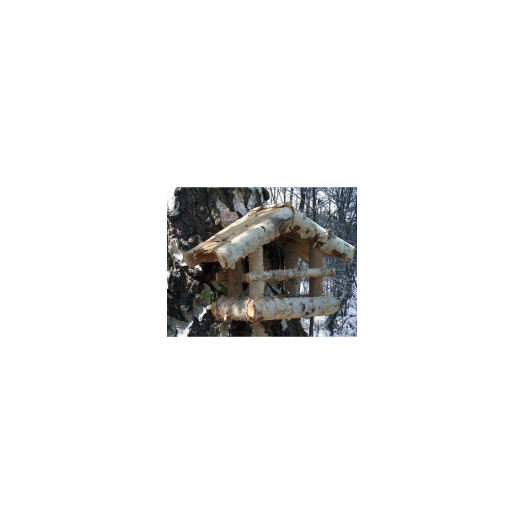 MADÁRETETŐ RUSZTIKUS NYIRFÁS        24*33*12 CM