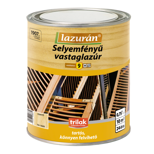LAZURÁN VASTAGLAZÚR 0,75 L          FENYO,SELYEMFÉNYU,OLDÓSZ.(R:223301)