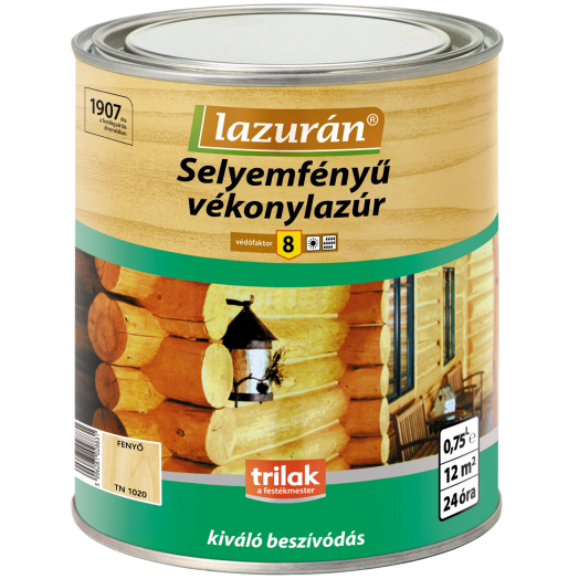 LAZURÁN VÉKONYLAZÚR 0,75 L          MAHAGÓNI,SELYEMF.,OLDÓSZ.(R:223348)