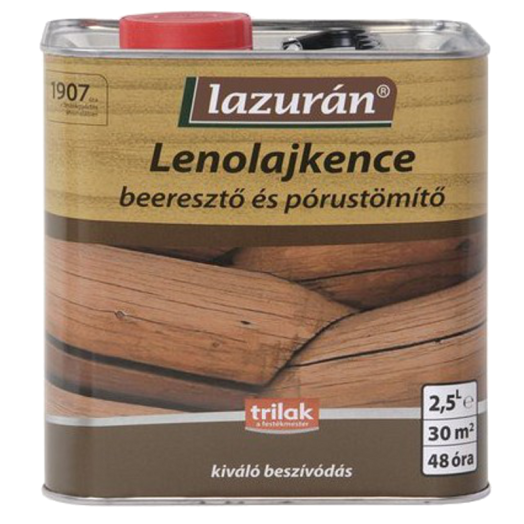 LAZURÁN LENOLAJKENCE 2,5L SZÍNTELEN BEERESZTO PÓRUSTÖMÍTO,OLDÓSZ.223382