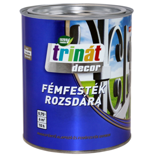 TRINÁT DECOR FÉMFESTÉK ROZSDÁRA 0,75L FEHÉR