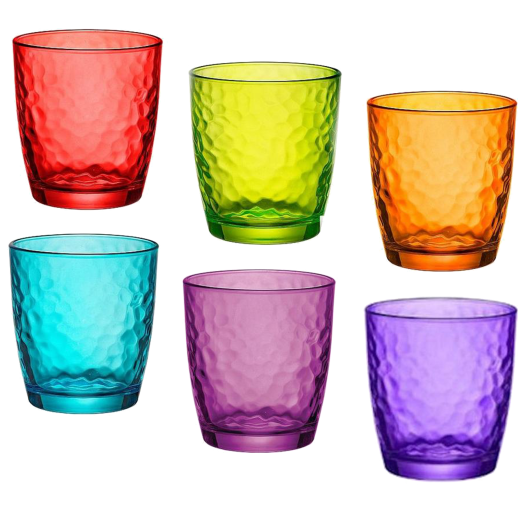PALATINA MULTICOLOR FB ÜVEGPOHÁR 32CL