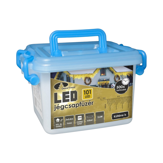 FÉNYFÜZÉR LED BELTÉRI 40DB MELEG    FEHÉR 3,2M           KARÁCSONY 2014