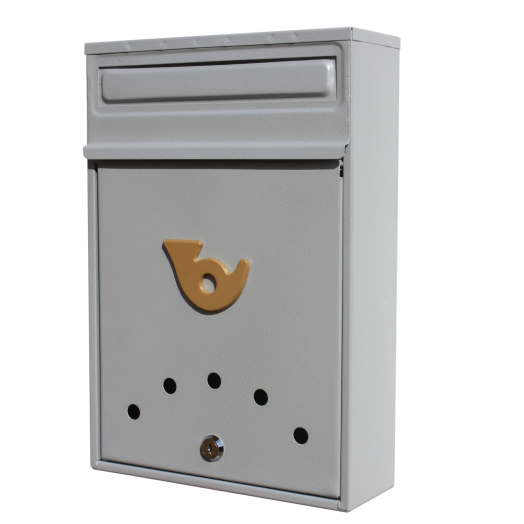 POSTALÁDA 400X275X95 MM KOCKA SZÜRKE
