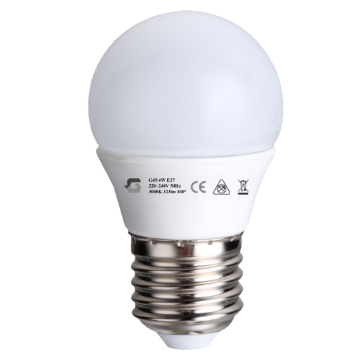 GÖMB LED IZZÓ 4W G45