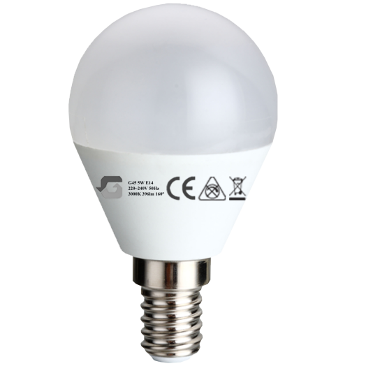 GÖMB LED 5W 396LM E27               3000K ÉLETTARTAM 25000H (285419)