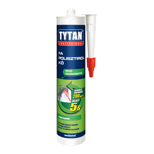 TYTAN SZERELÉSI RAGASZTÓ FASTFIX    VÍZBÁZISÚ, FESTHETŐ, FEHÉR, 310 ML