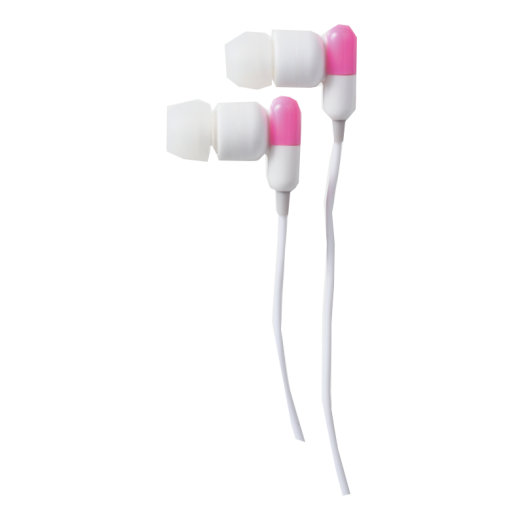SZTEREO FÜLHALLGATÓ KAPSZULA DESIGN PINK/FEHÉR