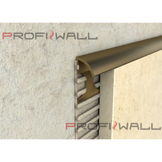 ALU C PROFIL 8MM, ELOX BRONZ 2,5M PW