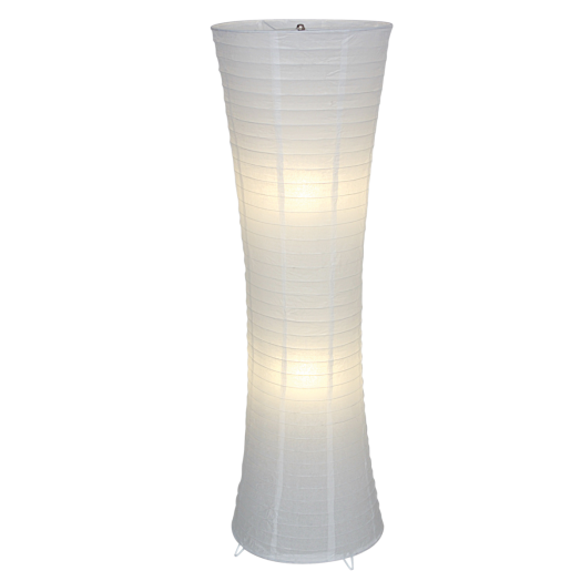 KIOTO, ÁLLÓ LÁMPA, FEHÉR            M:123CM, D:30CM, 2X40W, E27