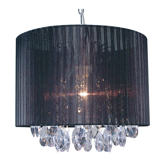 ETERNITY FÜGGESZTÉK (CSAK BURA) 30*36CM HENGER BURA FEKETE