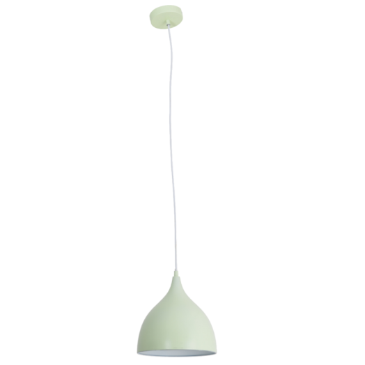 VINTAGE FÜGGESZTÉK 1*E27 40W        FÉM ZÖLD 22*22,6CM 120CM