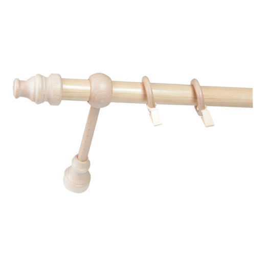 FA KARNIS SZETT 300CM EGYSOROS 28MM FENYŐ (RÚD,TARTÓ,GYŰRŰ,CSAVAR)