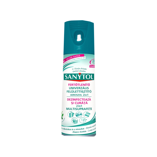 SANYTOL FELÜLETFERTŐTLENÍTŐ AEROSOL UNIVERZÁLIS, 400ML
