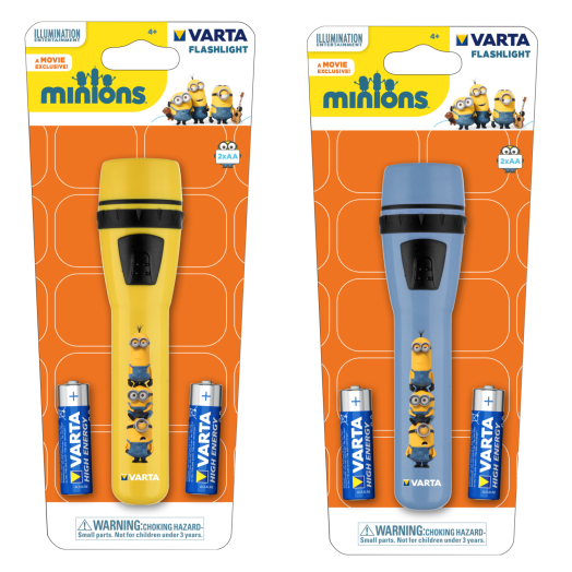 VARTA MINIONS LIGHT ELEMLÁMPA 2AA   1X5MM LED