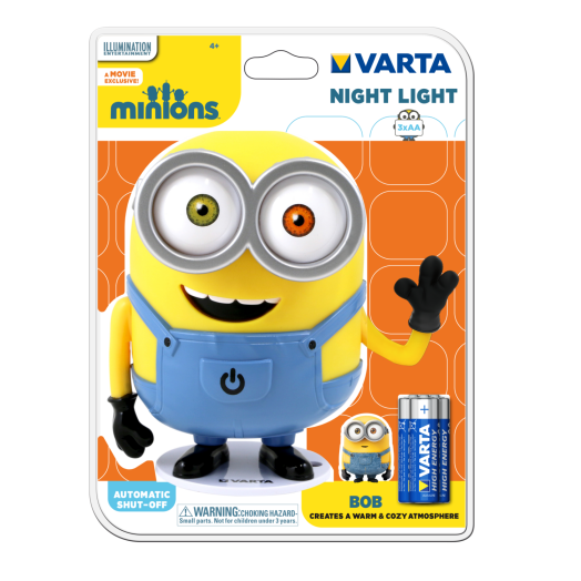 VARTA MINIONS NIGHT LIGHT LÁMPA     3AAA 2X5MM LED 15615101421