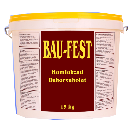BAU-FEST HOMLOKZATI DEKORVAKOLAT˝34 15KG, 2MM GÖRDÜLŐ STRUKTÚRA *KAP*