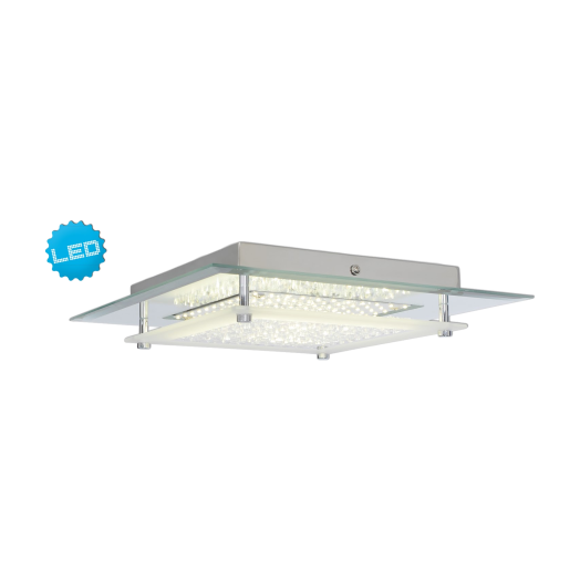 EXLUSIV MENNYEZETI LÁMPA LED 12W 1010LM, 3000K, 28X28X5,8CM IP20
