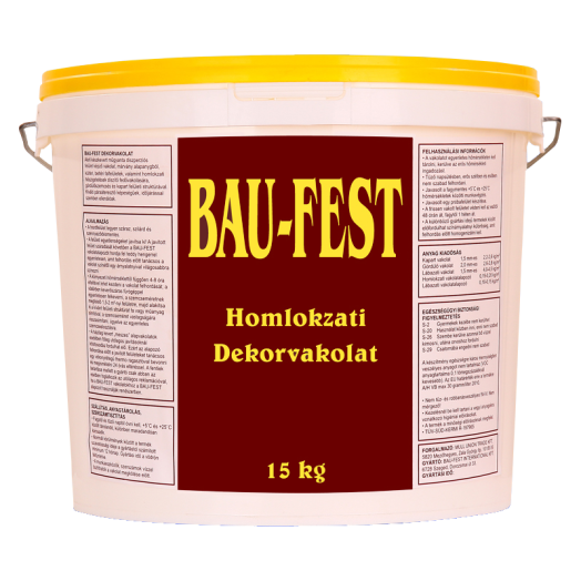 BAU-FEST HOMLOKZATI DEKORVAKOLAT"2" 15KG, 2MM DÖRZS STRUKTÚRA *KAP*
