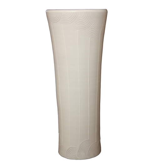 VÁZA KÖZEPES FEHÉR FELHŐS 30 CM
