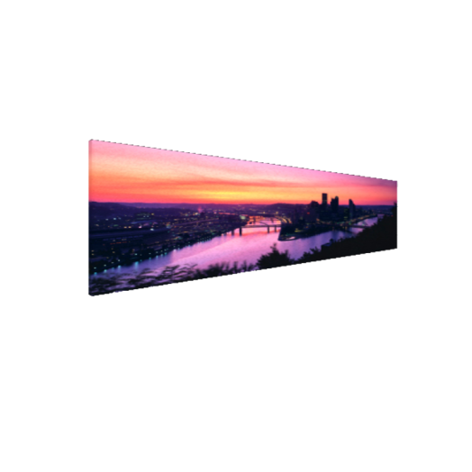 VÁSZONKÉP PANORÁMA 150X50CM         KILÁTÁS A MOUNT WASHINGTON-RÓL