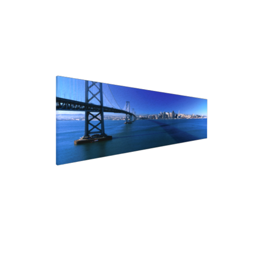 VÁSZONKÉP PANORÁMA 150X50CM BAY BRIDGE REGGELI FÉNYBEN