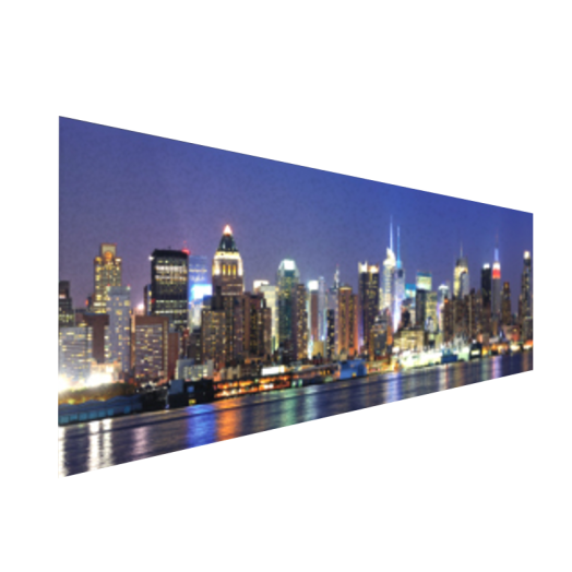 VÁSZONKÉP PANORÁMA 150X50CM PANORÁMA A HUDSON FOLYÓ PARTJÁRÓL
