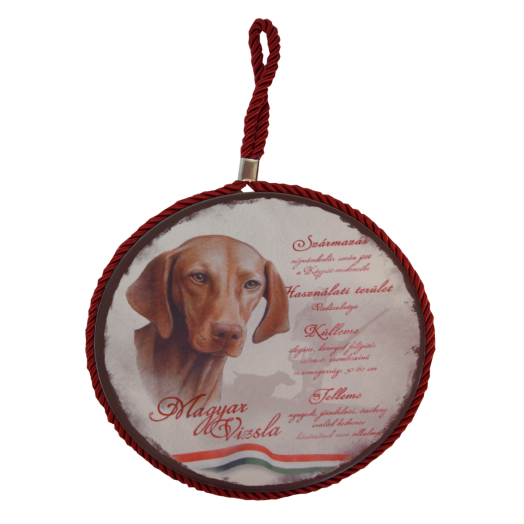 EDÉNYALÁTÉT 16CM VIZSLA MAGYAR KUTYAFAJTÁK, KERÁMIA/PARAFA