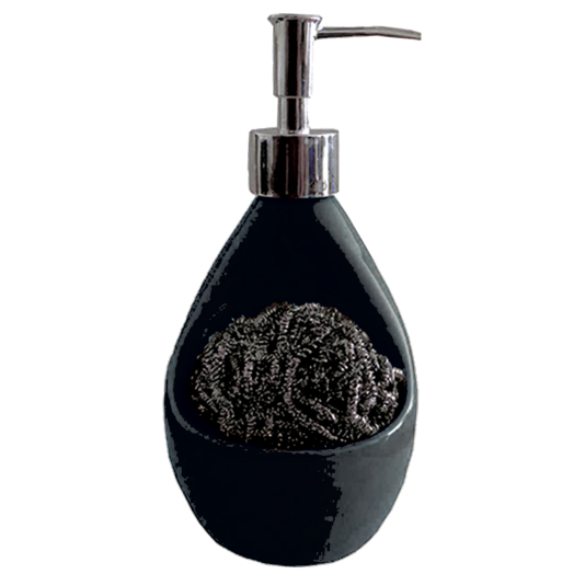 KERÁMIA SZAPPANADAGOLÓ 2IN1 NEGRO