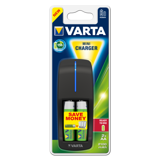 VARTA MINI AKKUTÖLTŐ 2X2100 MAH     57646101451